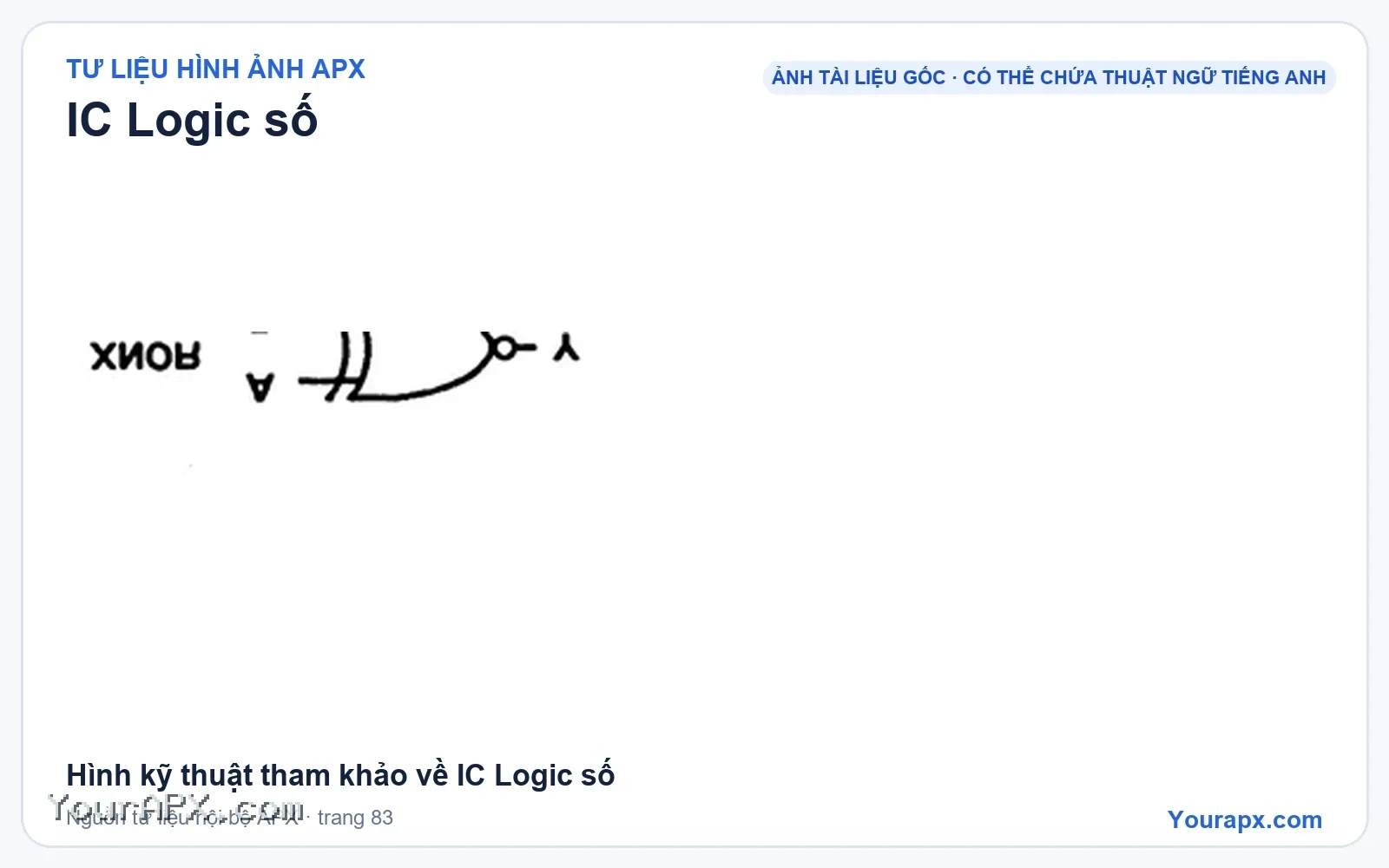 Hình kỹ thuật tham khảo về IC Logic số